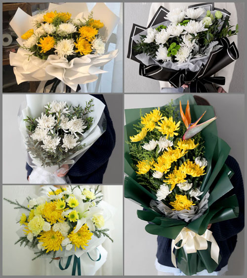 重庆渝北区茨竹镇白事花束代送